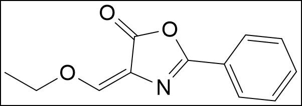 4-Etoksimetyleeni-2-Fenyyli-2-oksatsoliini-5-One; CAS-nro: 15646-46-5